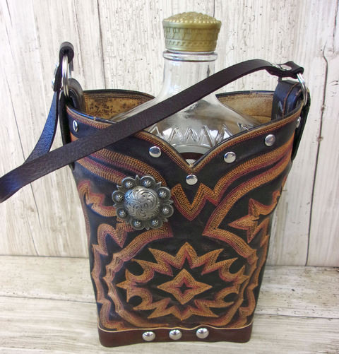 Cowboy Boot Whiskey Tote CR167