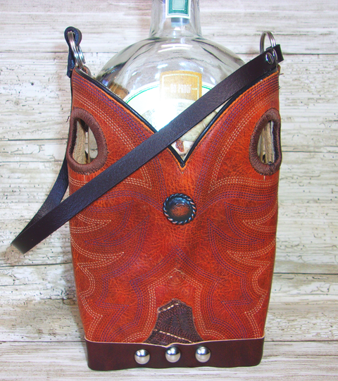 Cowboy Boot Whiskey Tote CR183