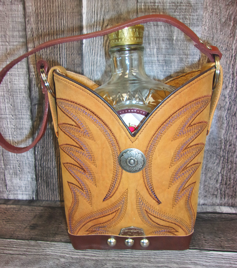 Cowboy Boot Whiskey Tote CR189