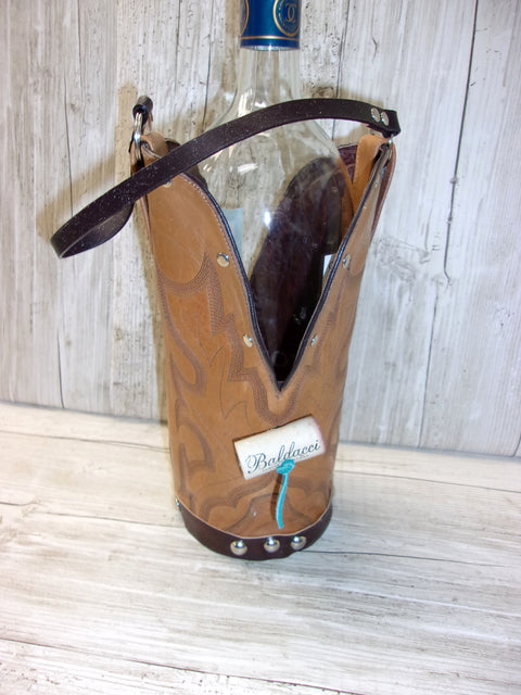 Cowboy Boot Wine Tote wt783