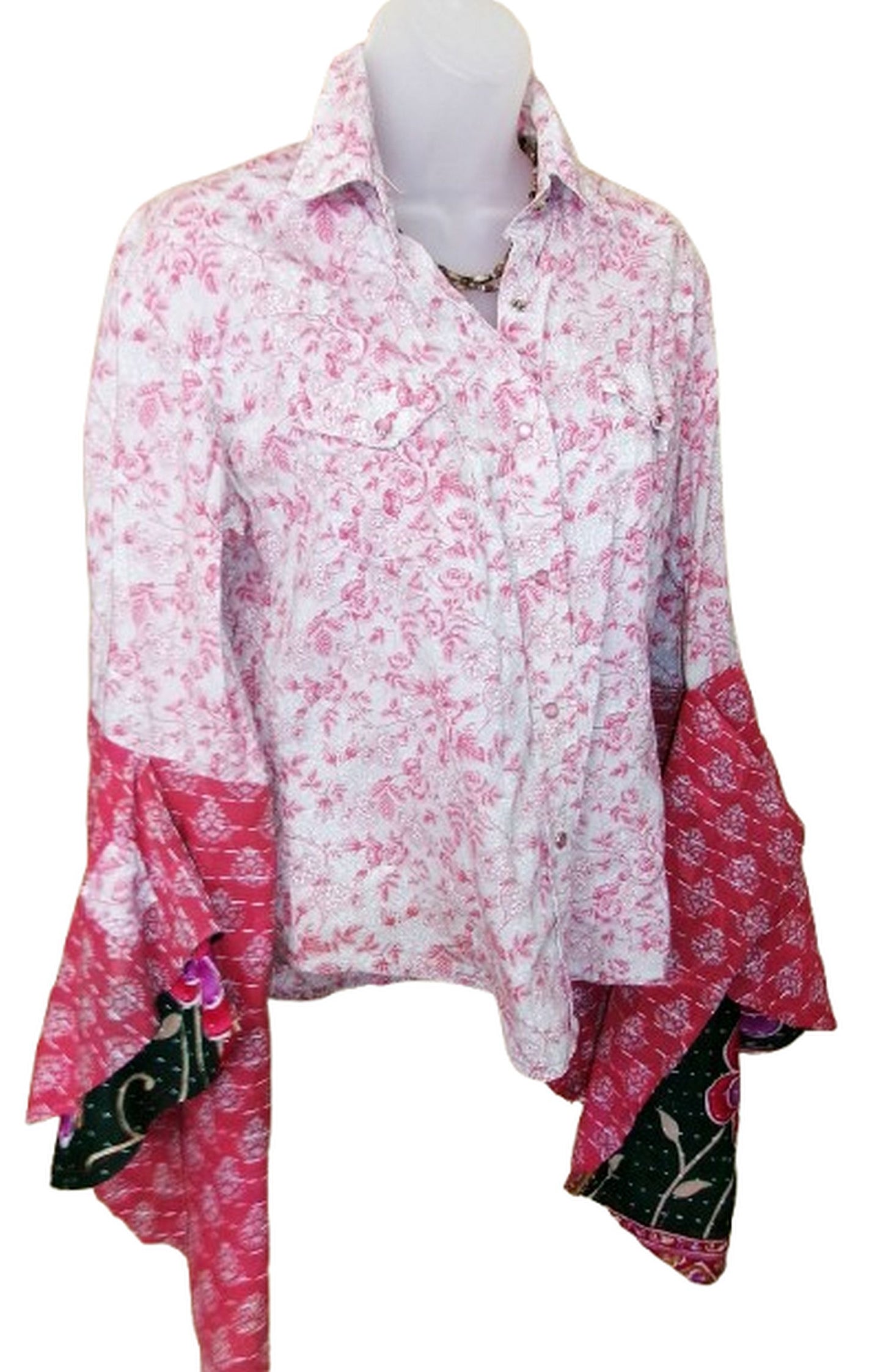 Desert Wing Blouse - Small DW02 handcrafted from cowboy boots. Shop  at ChrisThompsonBags.com and buy the best ["Red","Small"] at Chris Thompson Bags.