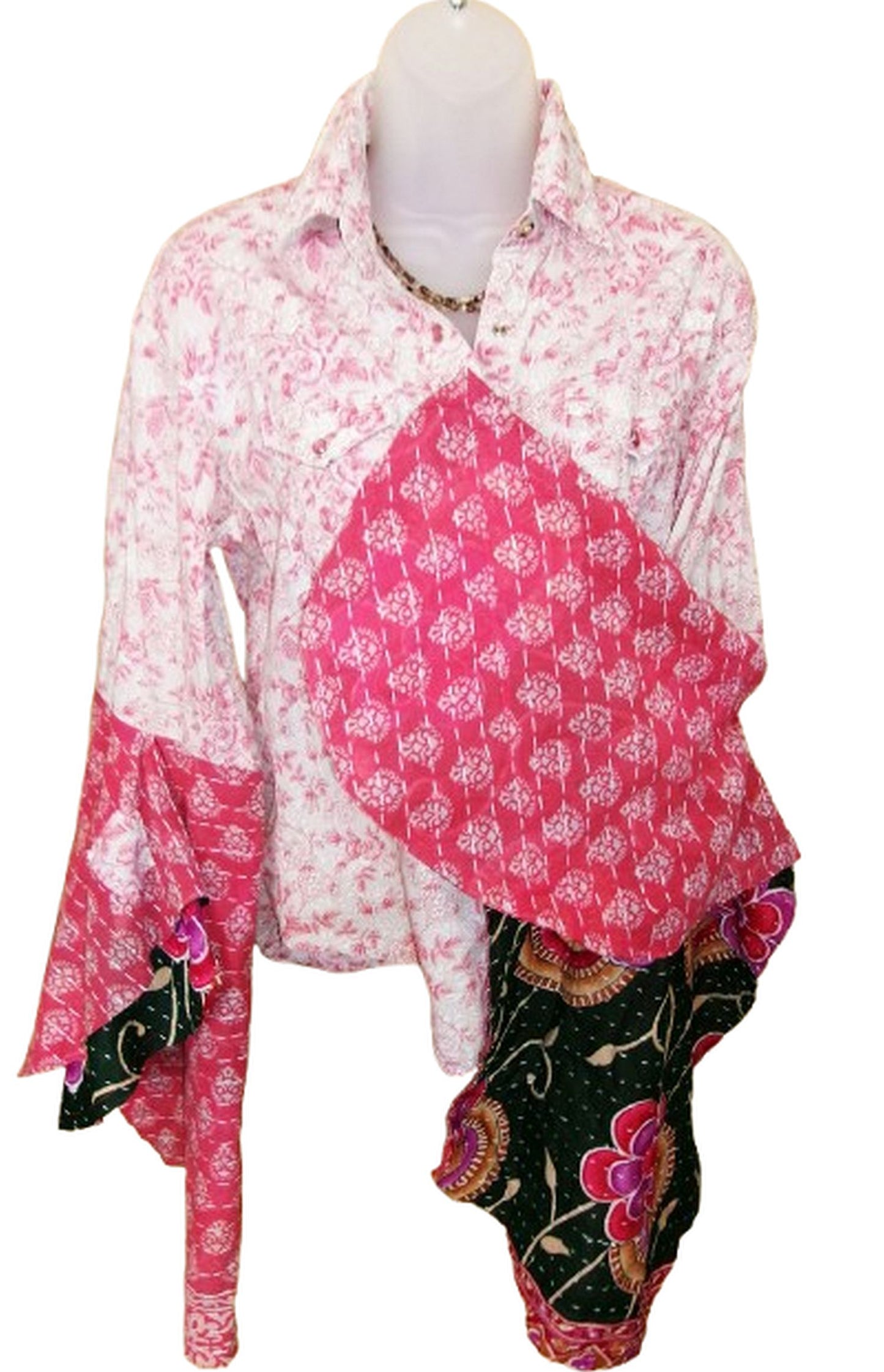 Desert Wing Blouse - Small DW02 handcrafted from cowboy boots. Shop  at ChrisThompsonBags.com and buy the best ["Red","Small"] at Chris Thompson Bags.