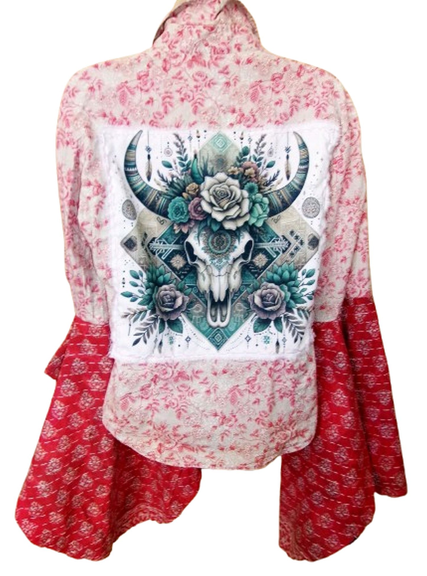 Desert Wing Blouse - Small DW02 handcrafted from cowboy boots. Shop  at ChrisThompsonBags.com and buy the best ["Red","Small"] at Chris Thompson Bags.