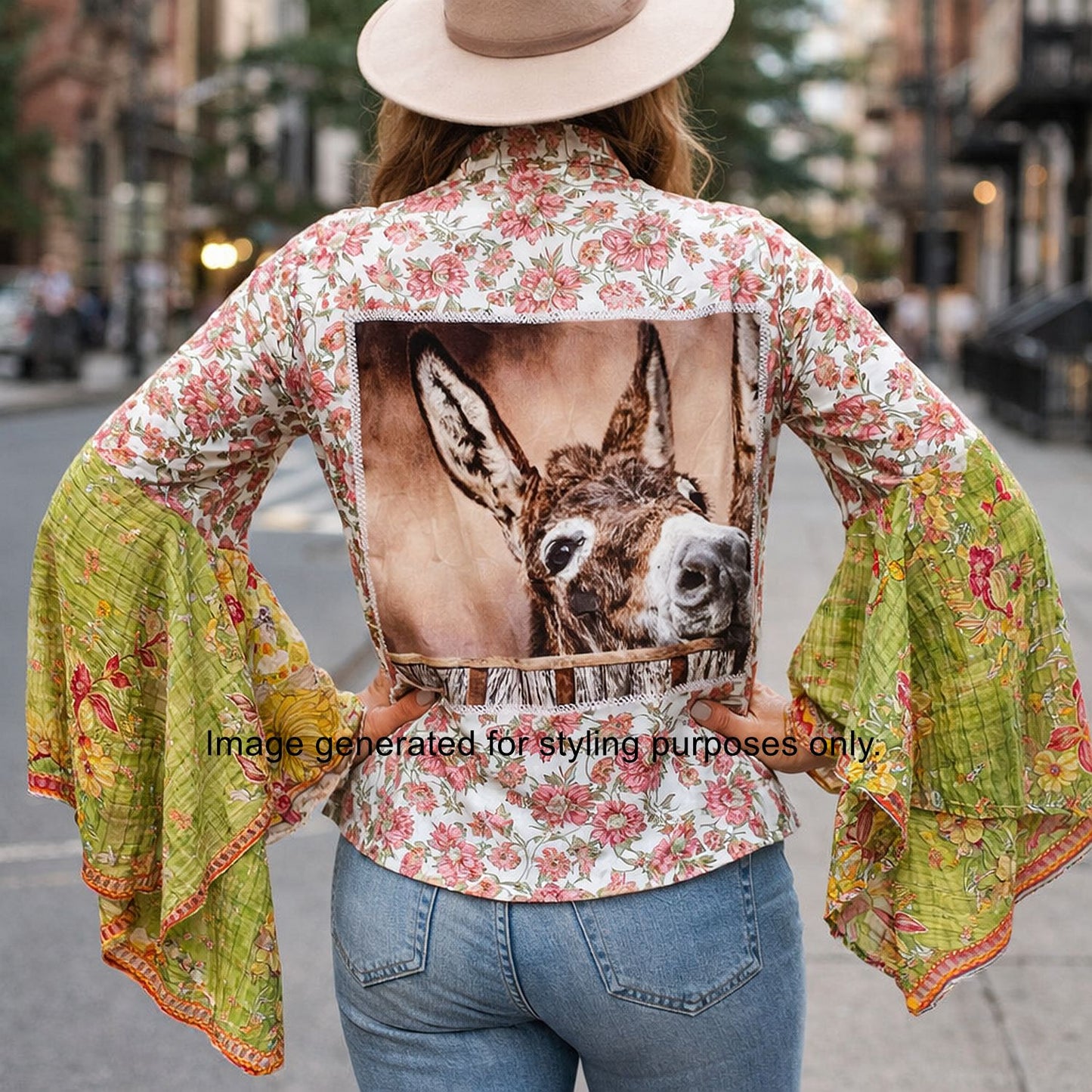 Desert Wing Blouse - Small DW04 handcrafted from cowboy boots. Shop  at ChrisThompsonBags.com and buy the best ["donkey","Small"] at Chris Thompson Bags.