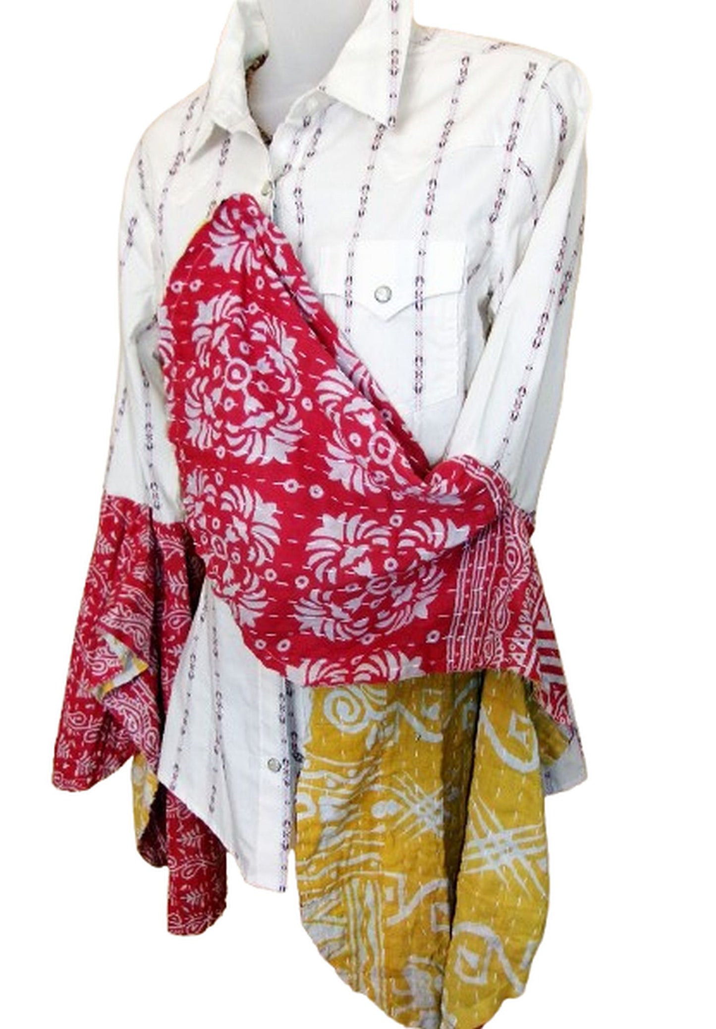 Desert Wing Blouse - Small DW07 handcrafted from cowboy boots. Shop  at ChrisThompsonBags.com and buy the best ["horses","Small"] at Chris Thompson Bags.