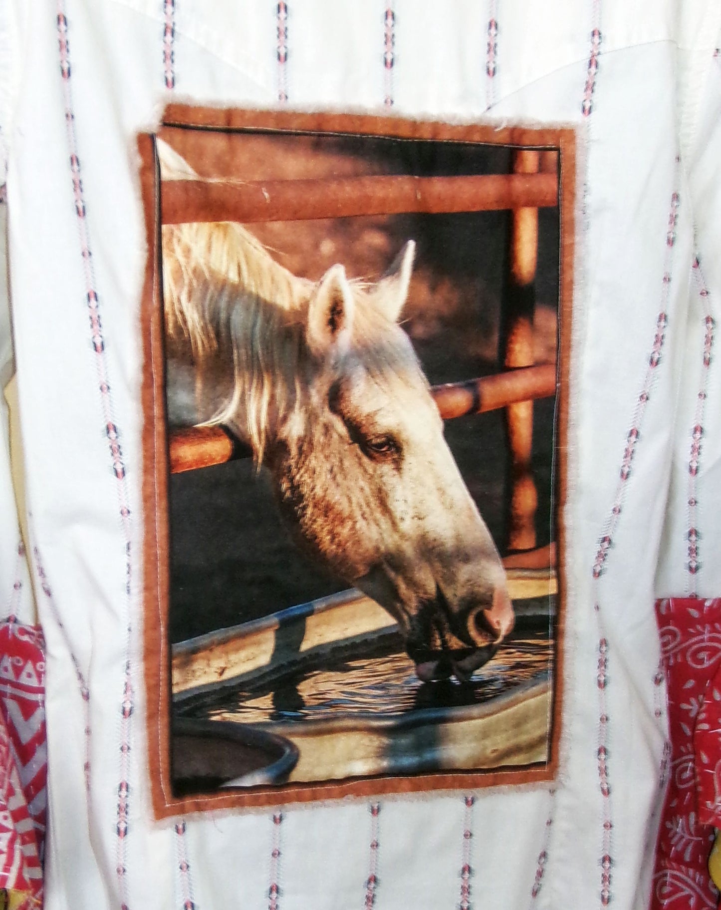 Desert Wing Blouse - Small DW07 handcrafted from cowboy boots. Shop  at ChrisThompsonBags.com and buy the best ["horses","Small"] at Chris Thompson Bags.