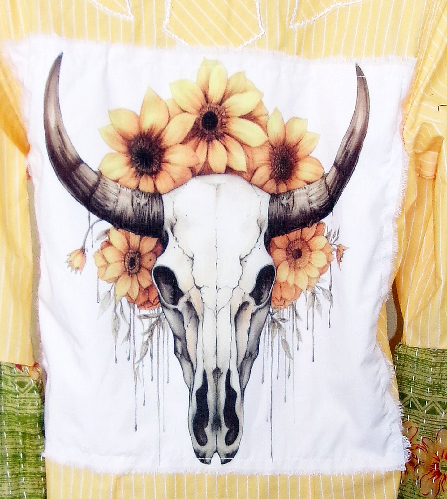 Desert Wing Blouse - Medium DW12 handcrafted from cowboy boots. Shop  at ChrisThompsonBags.com and buy the best ["cow skull","Medium"] at Chris Thompson Bags.