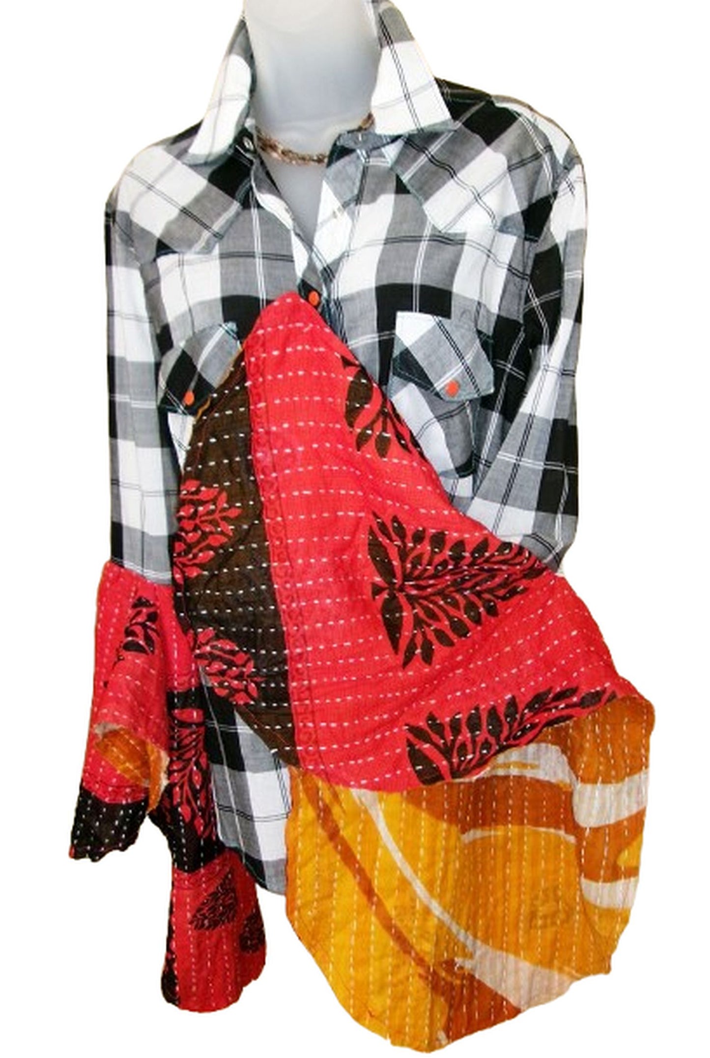 Desert Wing Blouse - Medium DW16 handcrafted from cowboy boots. Shop  at ChrisThompsonBags.com and buy the best ["cow skull","Medium"] at Chris Thompson Bags.