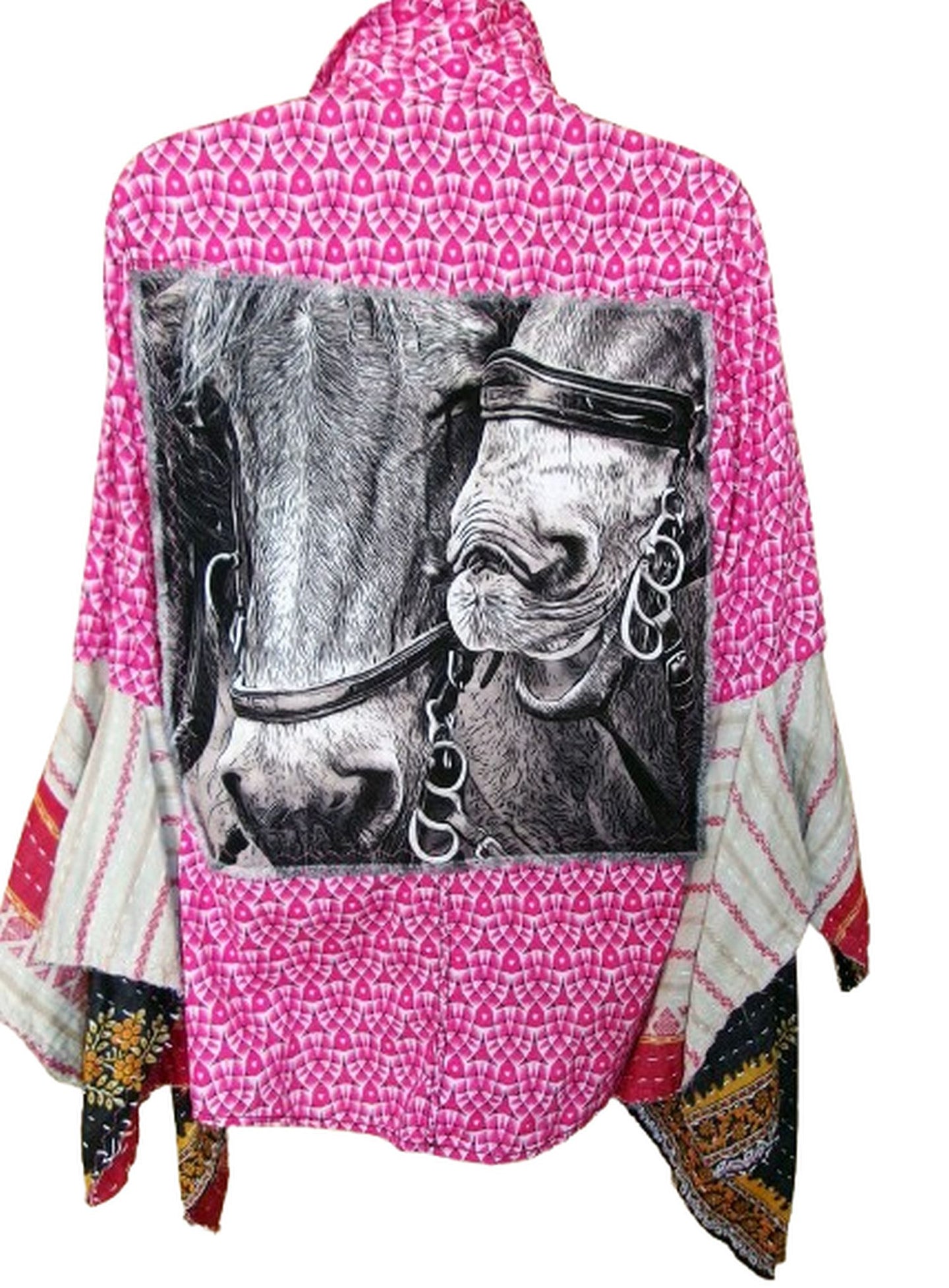 Desert Wing Blouse - Medium DW17 handcrafted from cowboy boots. Shop  at ChrisThompsonBags.com and buy the best ["horses","Medium"] at Chris Thompson Bags.