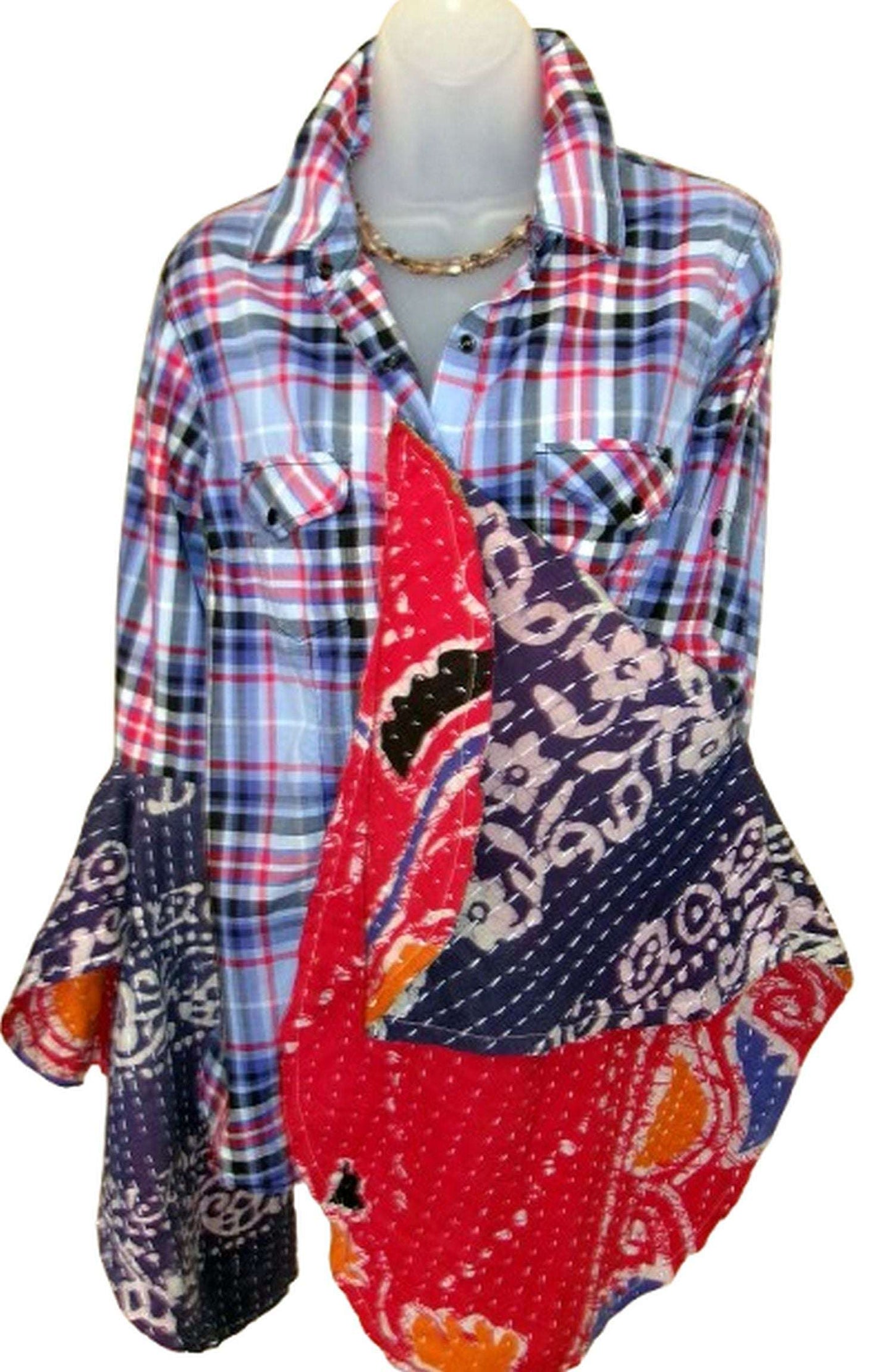 Desert Wing Blouse - Large DW24 handcrafted from cowboy boots. Shop  at ChrisThompsonBags.com and buy the best ["horses","Large"] at Chris Thompson Bags.