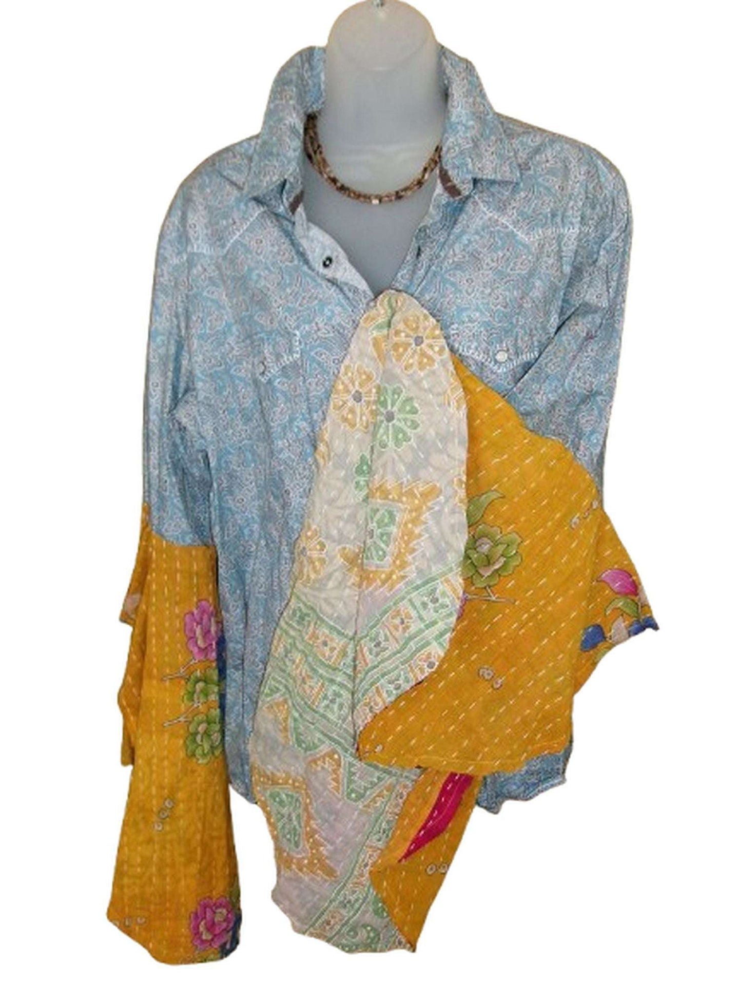 Desert Wing Blouse - X-Large DW26 handcrafted from cowboy boots. Shop  at ChrisThompsonBags.com and buy the best ["truck","XLG"] at Chris Thompson Bags.