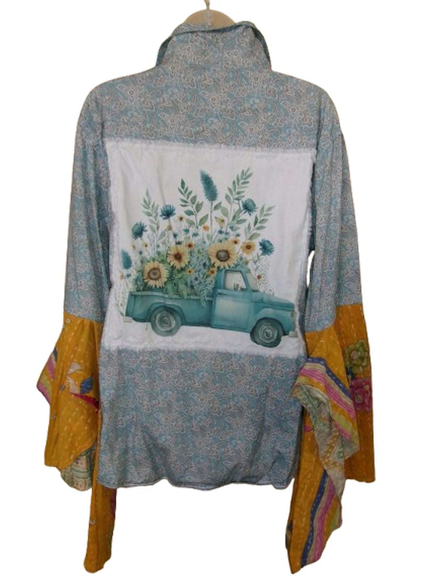 Desert Wing Blouse - X-Large DW26 handcrafted from cowboy boots. Shop  at ChrisThompsonBags.com and buy the best ["truck","XLG"] at Chris Thompson Bags.