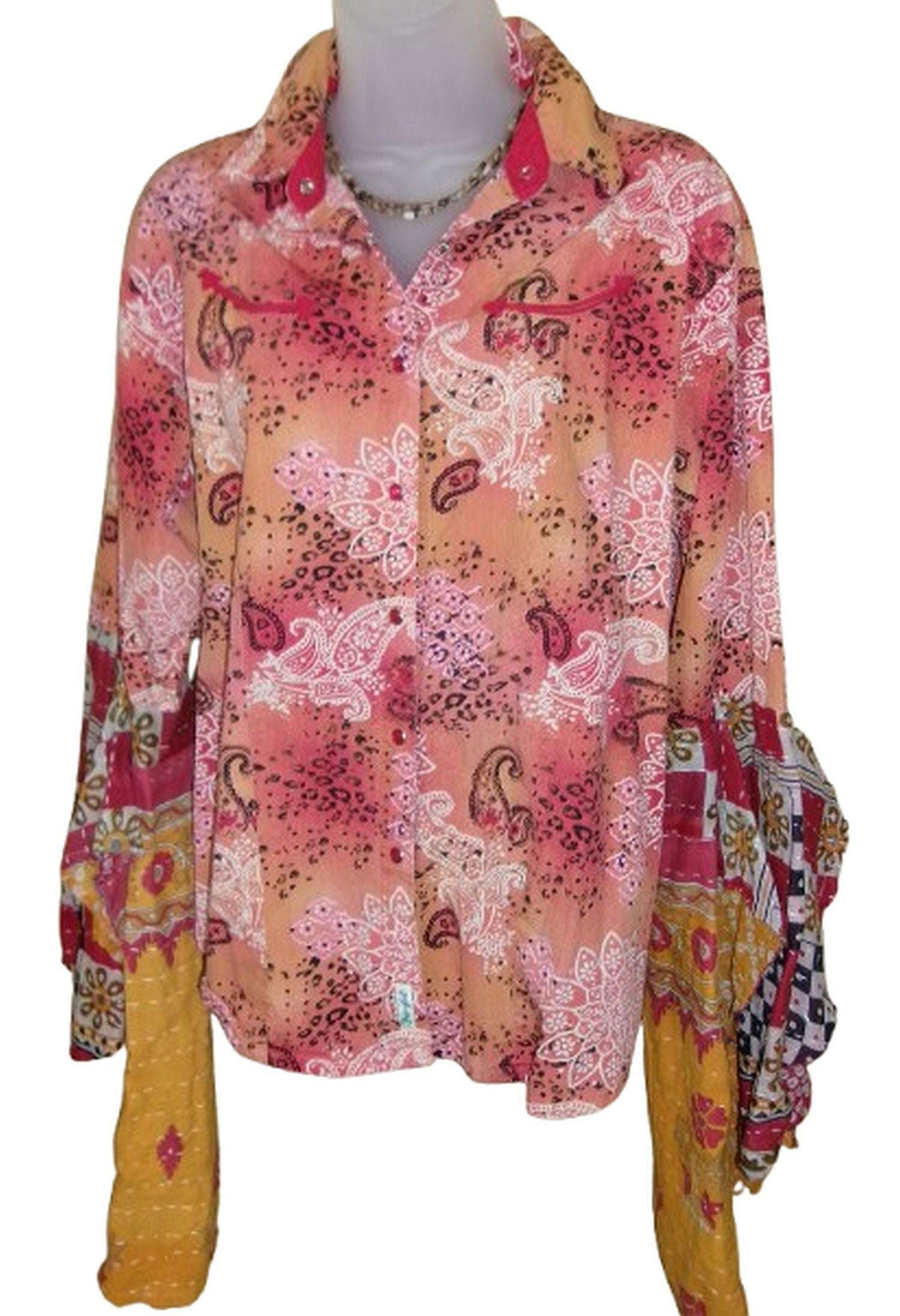 Desert Wing Blouse - X-Large DW27 handcrafted from cowboy boots. Shop  at ChrisThompsonBags.com and buy the best ["horse","XLG"] at Chris Thompson Bags.