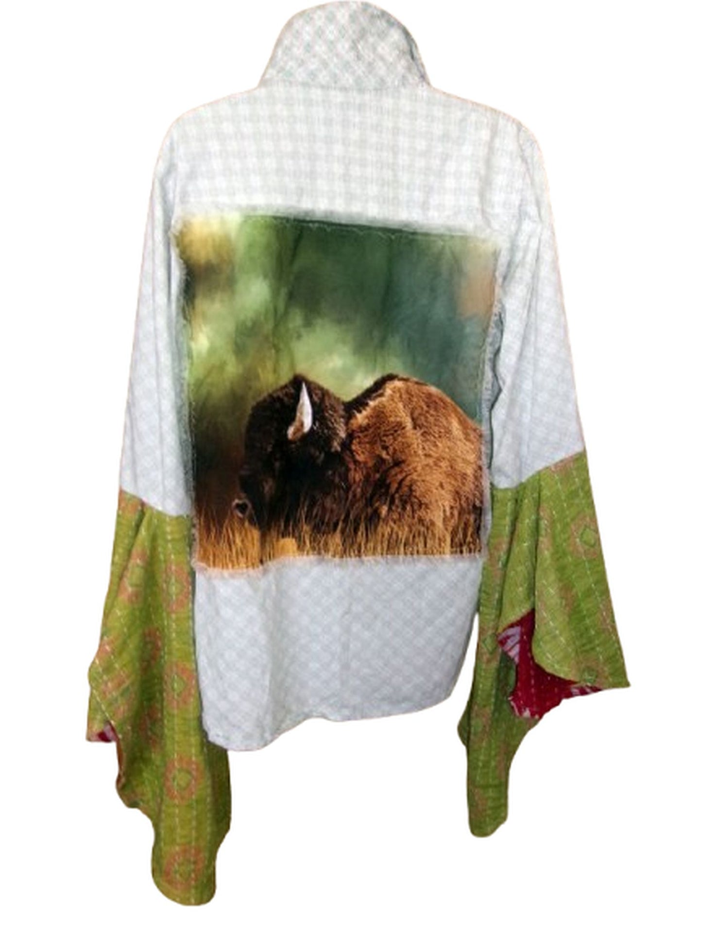Desert Wing Blouse - X-Large DW29 handcrafted from cowboy boots. Shop  at ChrisThompsonBags.com and buy the best ["buffalo","XLG"] at Chris Thompson Bags.