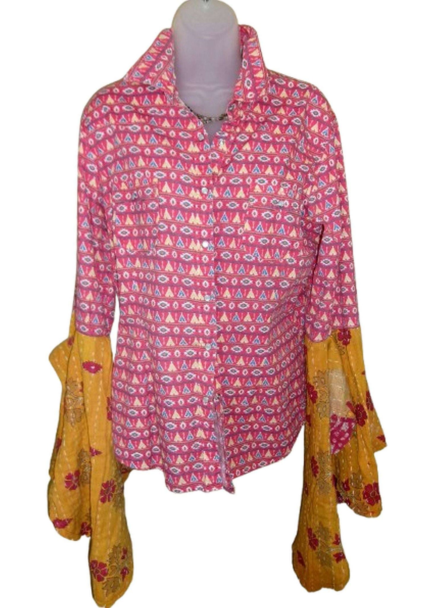 Desert Wing Blouse - X-Large DW30 handcrafted from cowboy boots. Shop  at ChrisThompsonBags.com and buy the best ["feathers","XLG"] at Chris Thompson Bags.