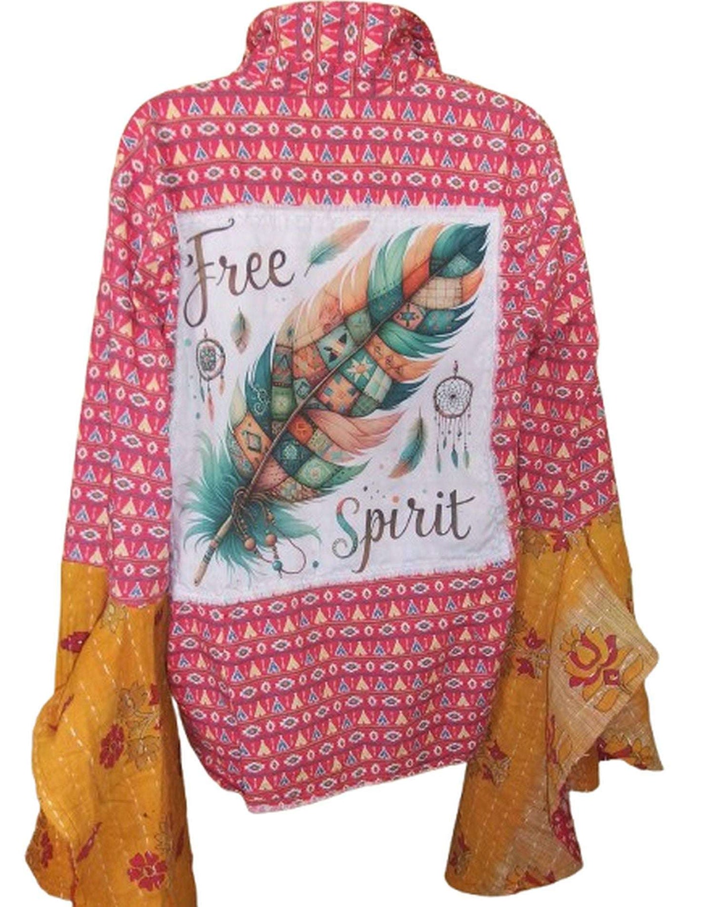 Desert Wing Blouse - X-Large DW30 handcrafted from cowboy boots. Shop  at ChrisThompsonBags.com and buy the best ["feathers","XLG"] at Chris Thompson Bags.