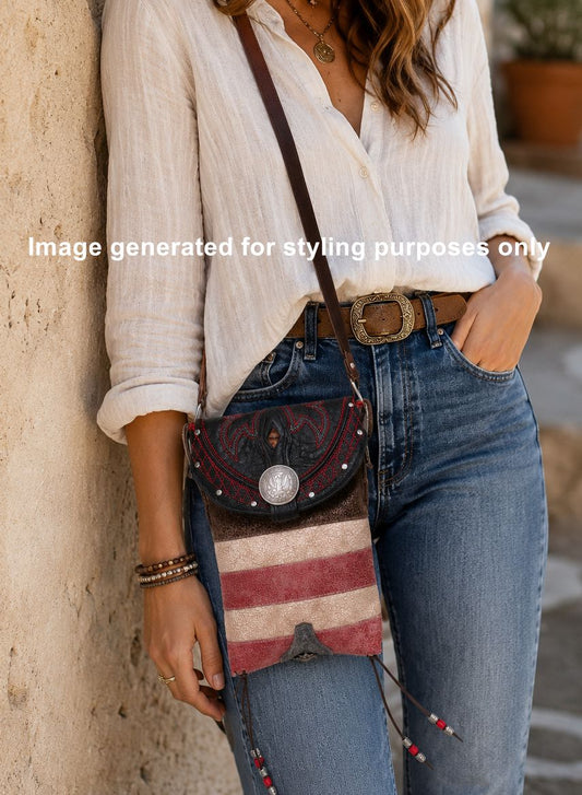 Cowboy Boot Crossbody Hipster Bag HP1150
