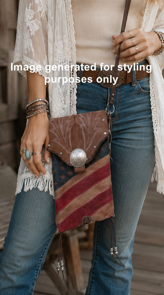 Cowboy Boot Crossbody Hipster Bag HP1153