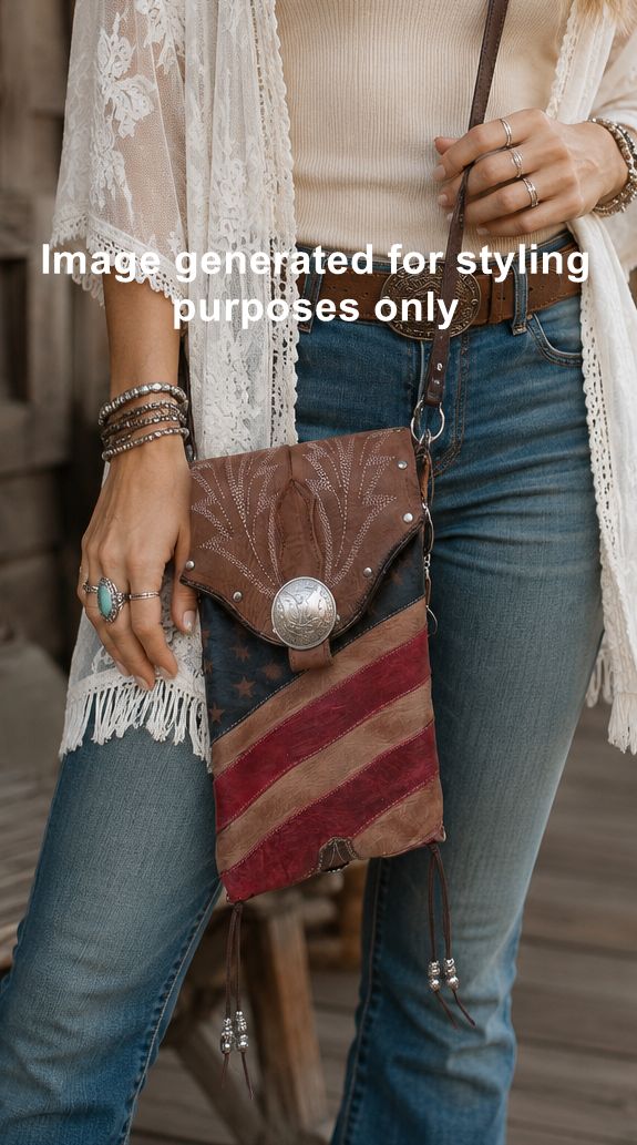 Cowboy Boot Crossbody Hipster Bag HP1153