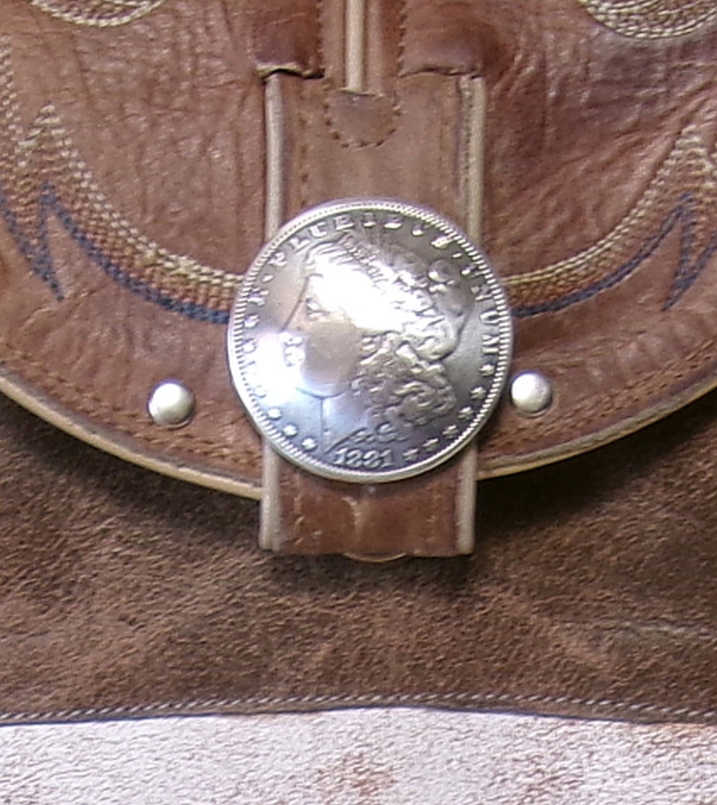 Cowboy Boot Crossbody Hipster Bag with Fringe HP1154