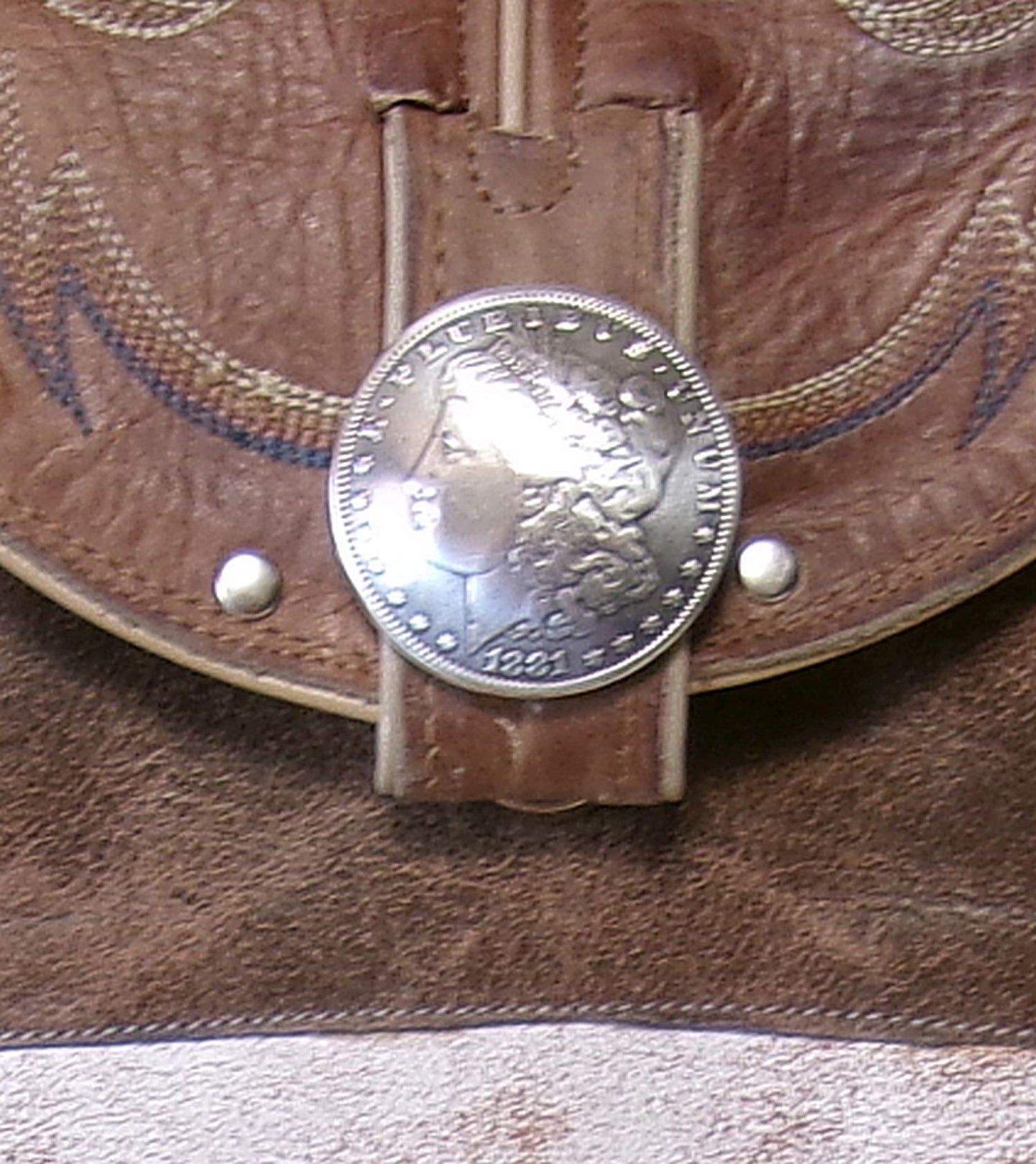 Cowboy Boot Crossbody Hipster Bag with Fringe HP1154