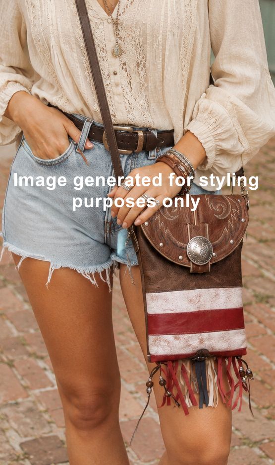 Cowboy Boot Crossbody Hipster Bag with Fringe HP1154