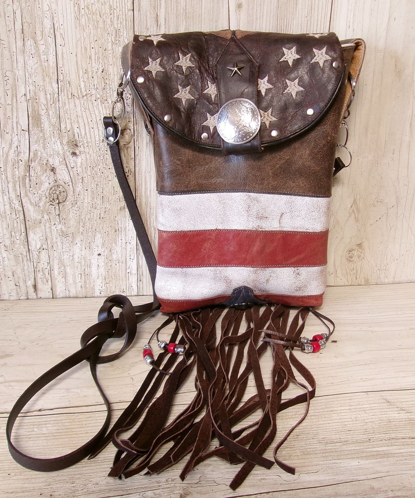 Cowboy Boot Crossbody Hipster Bag with Fringe HP1156