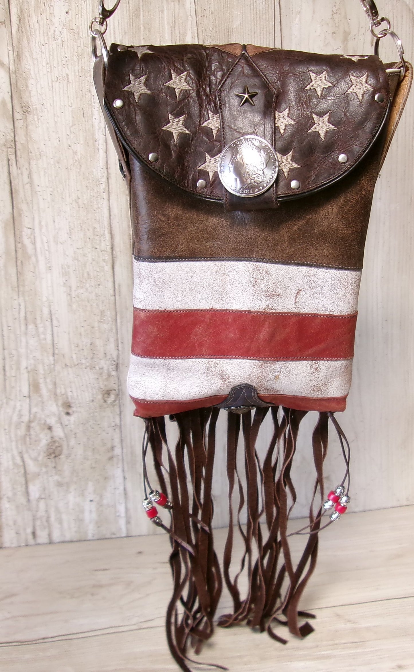 Cowboy Boot Crossbody Hipster Bag with Fringe HP1156