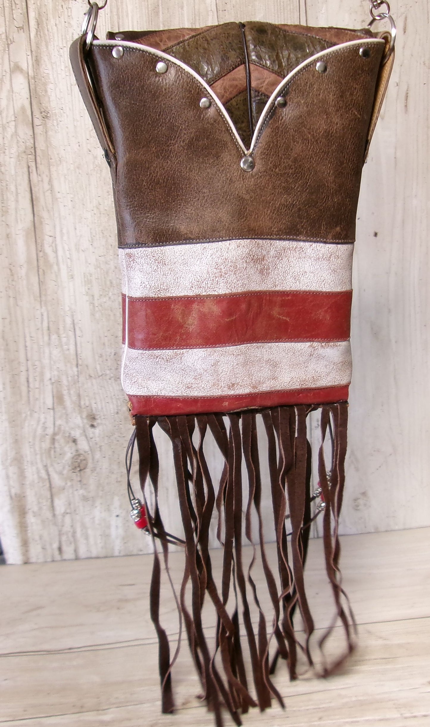 Cowboy Boot Crossbody Hipster Bag with Fringe HP1156