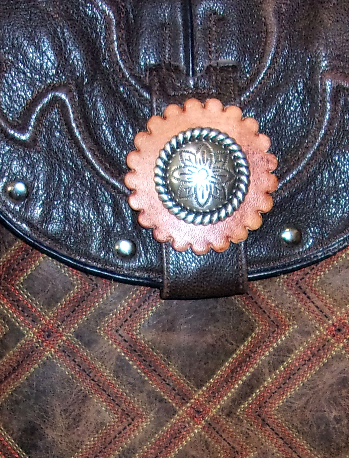 Small Concealed Carry Purse with Fringe CB102 handcrafted from cowboy boots. Shop  at ChrisThompsonBags.com and buy the best 2nd amendment, conceal carry purse, concealed carry, concealed for her, concealedcarry purse, cowboy boot purse, cowgirl concealed, handgun bag, leather conceal bag, unique concealed, western conceal, western concealed at Chris Thompson Bags.