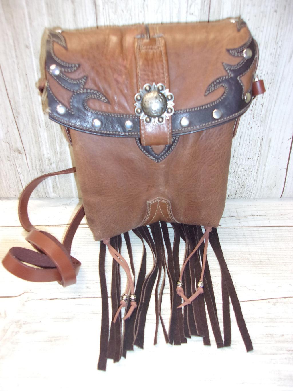 Small Cowboy Boot Purse with Fringe sm211 Chris Thompson Bags