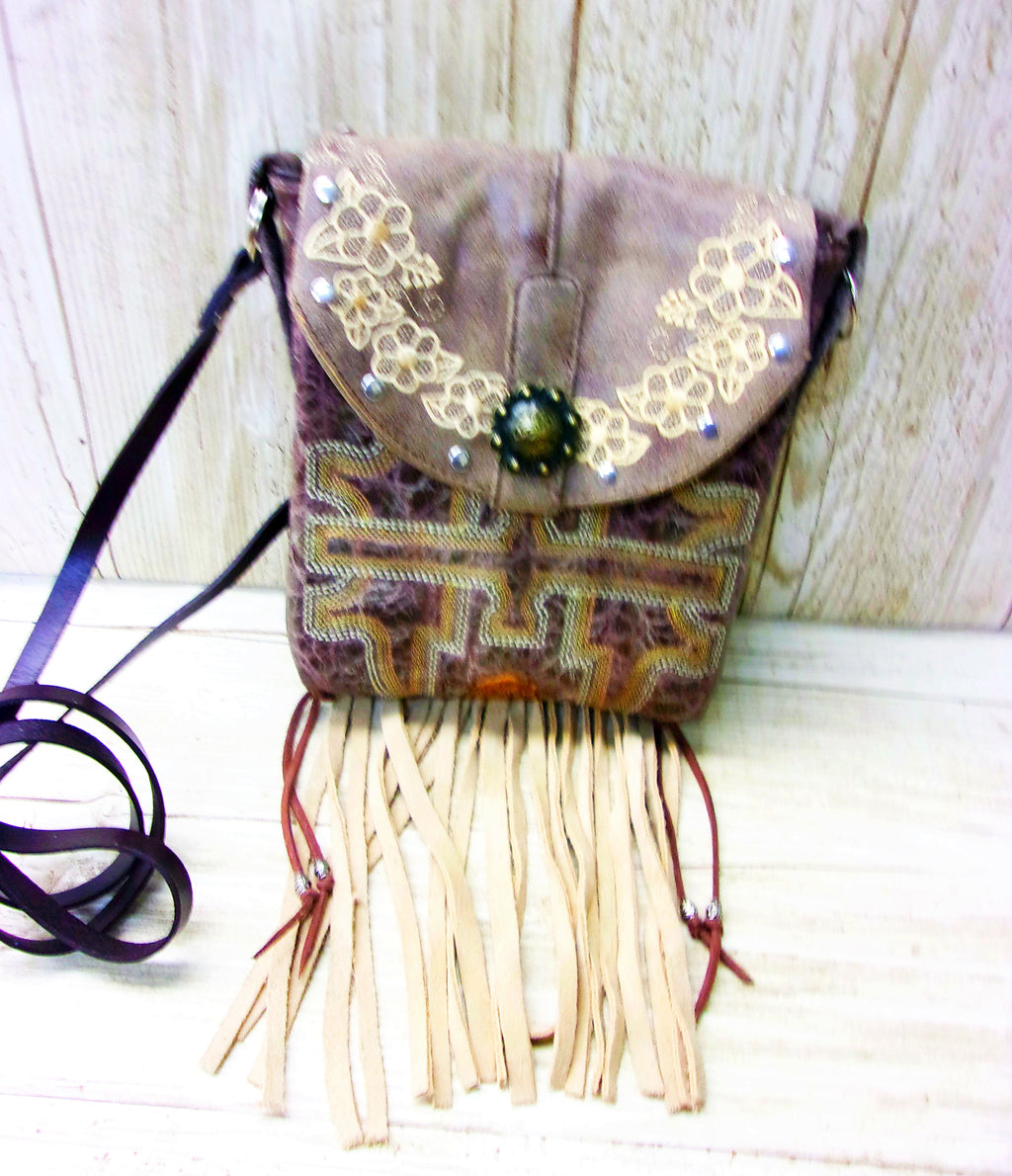 Small Cowboy Boot Purse with Fringe sm219 Chris Thompson Bags