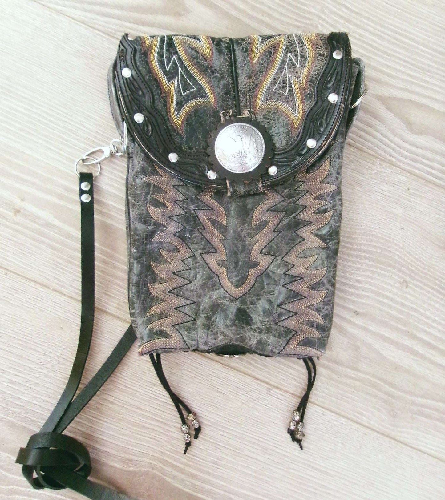Western Boutique 6Pc Purse Bundle | Fringe & Crossbody handcrafted from cowboy boots. Shop  at ChrisThompsonBags.com and buy the best ["cheetah"] at Chris Thompson Bags.