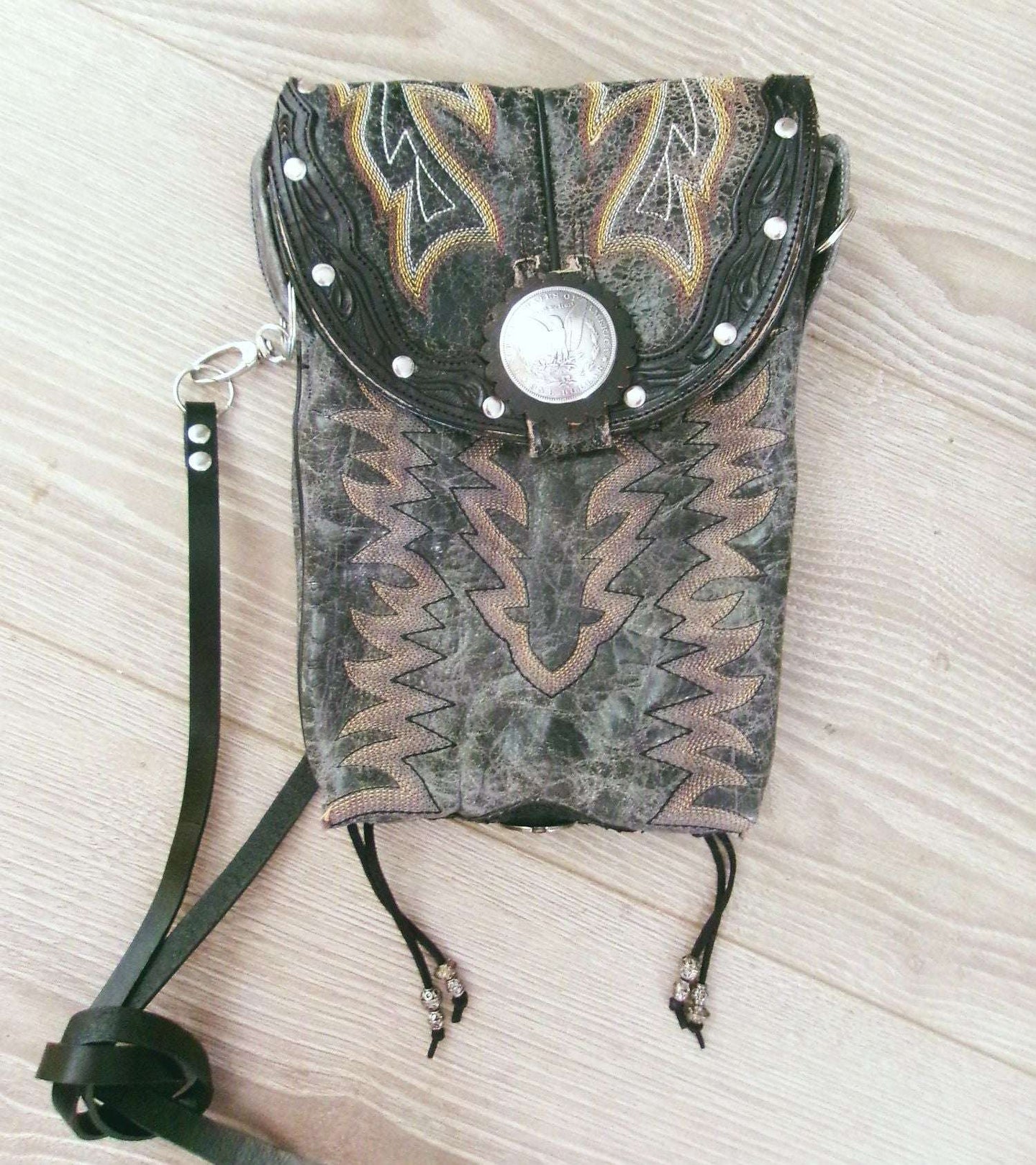 Western Boutique 6Pc Purse Bundle | Fringe & Crossbody handcrafted from cowboy boots. Shop  at ChrisThompsonBags.com and buy the best ["cheetah"] at Chris Thompson Bags.