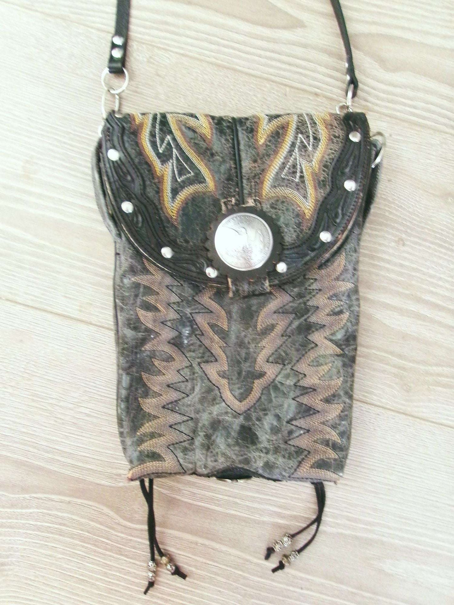 Western Boutique 6Pc Purse Bundle | Fringe & Crossbody handcrafted from cowboy boots. Shop  at ChrisThompsonBags.com and buy the best ["cheetah"] at Chris Thompson Bags.