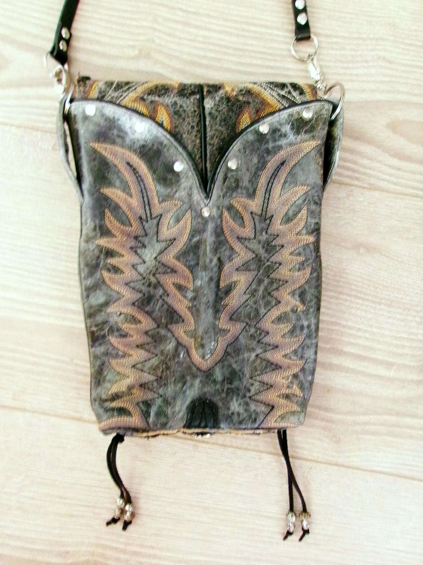Western Boutique 6Pc Purse Bundle | Fringe & Crossbody handcrafted from cowboy boots. Shop  at ChrisThompsonBags.com and buy the best ["cheetah"] at Chris Thompson Bags.