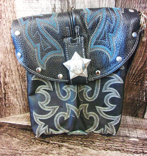 Mini Hipster Cowboy Boot Purse BB11