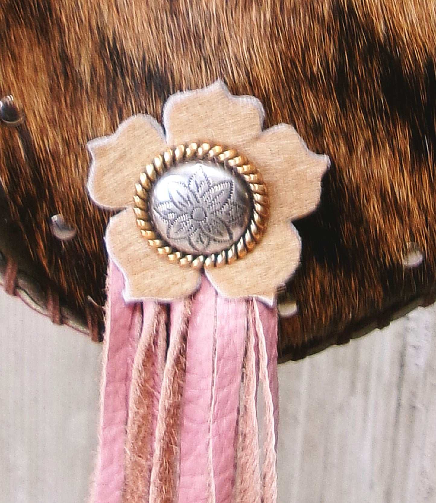 Boho Bag with Fringe BB04 handcrafted from cowboy boots. Shop  at ChrisThompsonBags.com and buy the best ["fringe","hair on hide","handpainted"] at Chris Thompson Bags.