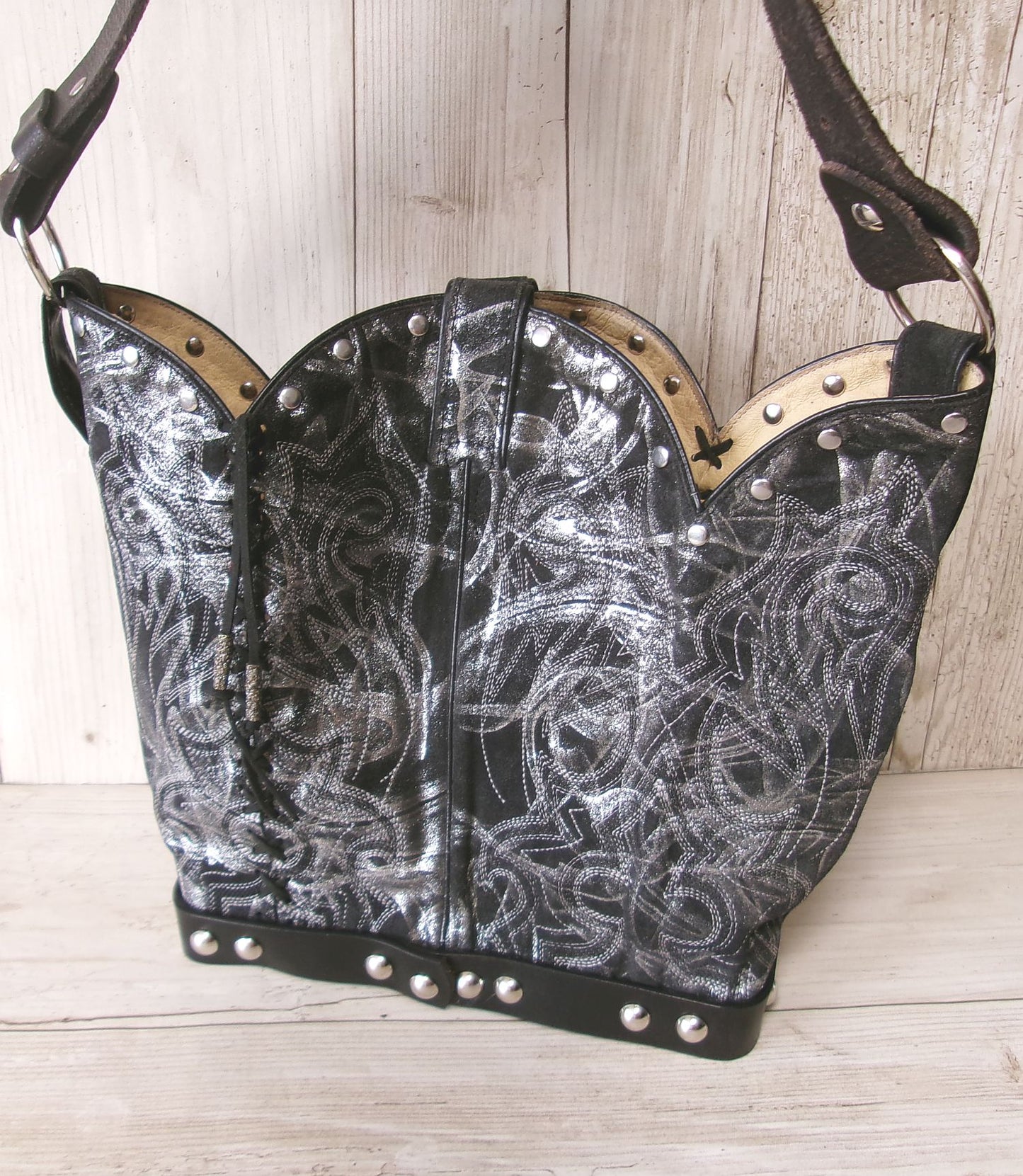 Bucket Bag Cowboy Boot Purse BK122