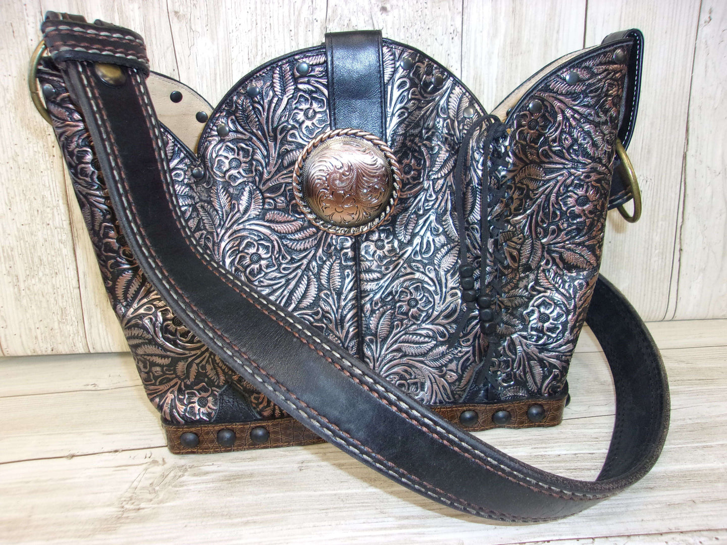 Cheetah Print Western Purse 6Pc Bundle | Fringe & Crossbody handcrafted from cowboy boots. Shop  at ChrisThompsonBags.com and buy the best ["cheetah"] at Chris Thompson Bags.