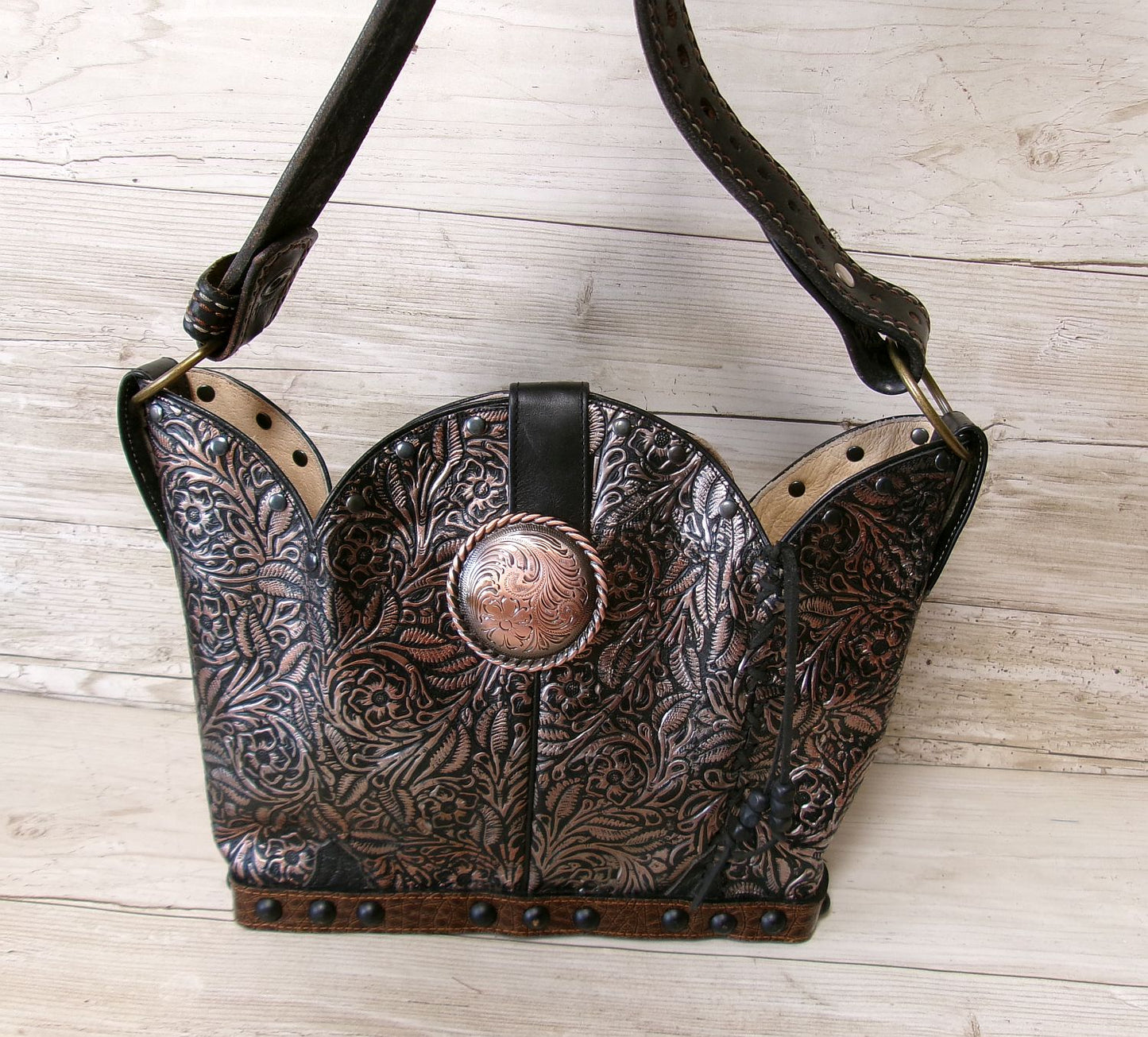 Bucket Bag Cowboy Boot Purse BK126