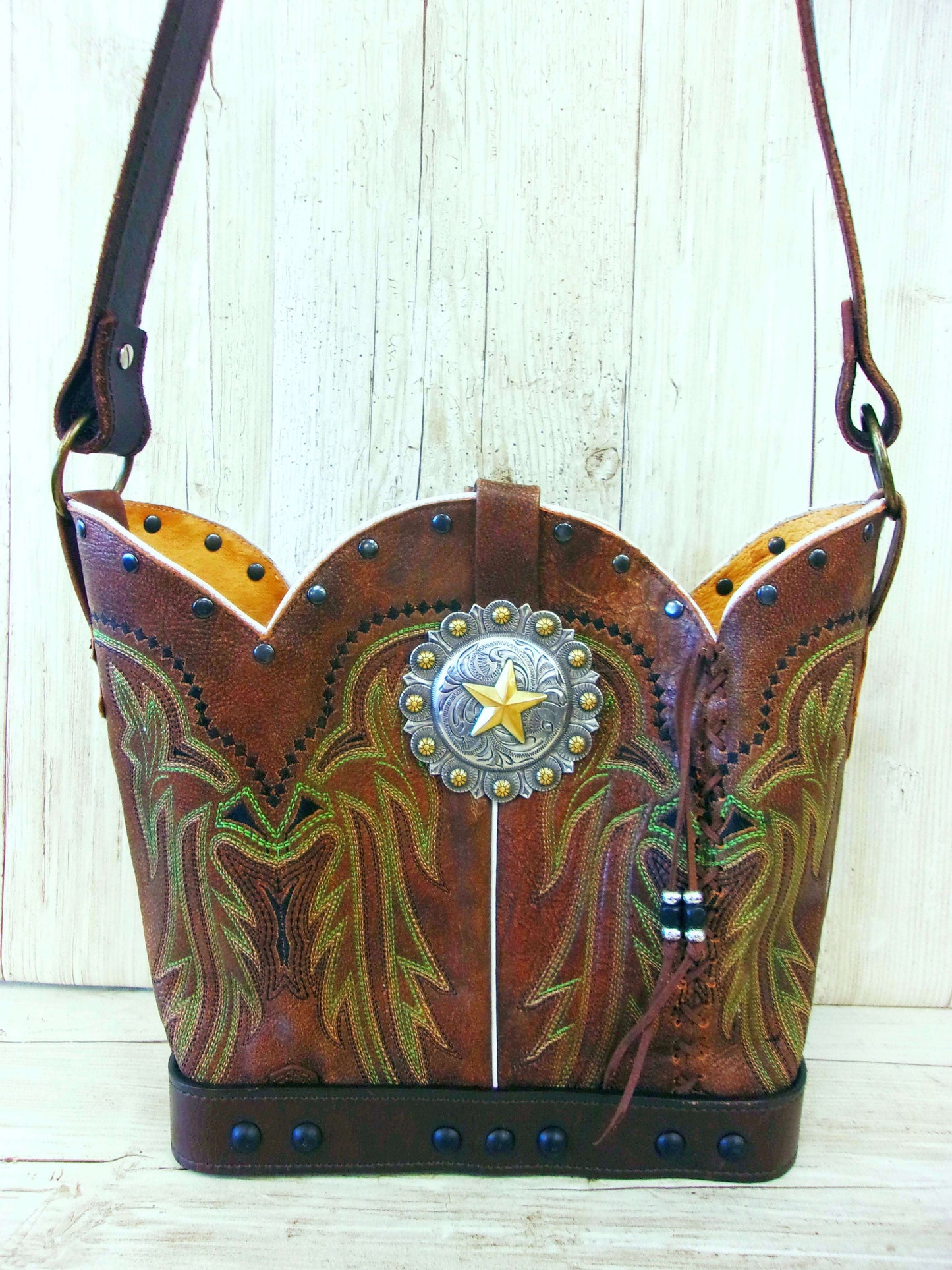 Western Boutique 6Pc Purse Bundle | Fringe & Crossbody handcrafted from cowboy boots. Shop  at ChrisThompsonBags.com and buy the best ["cheetah"] at Chris Thompson Bags.