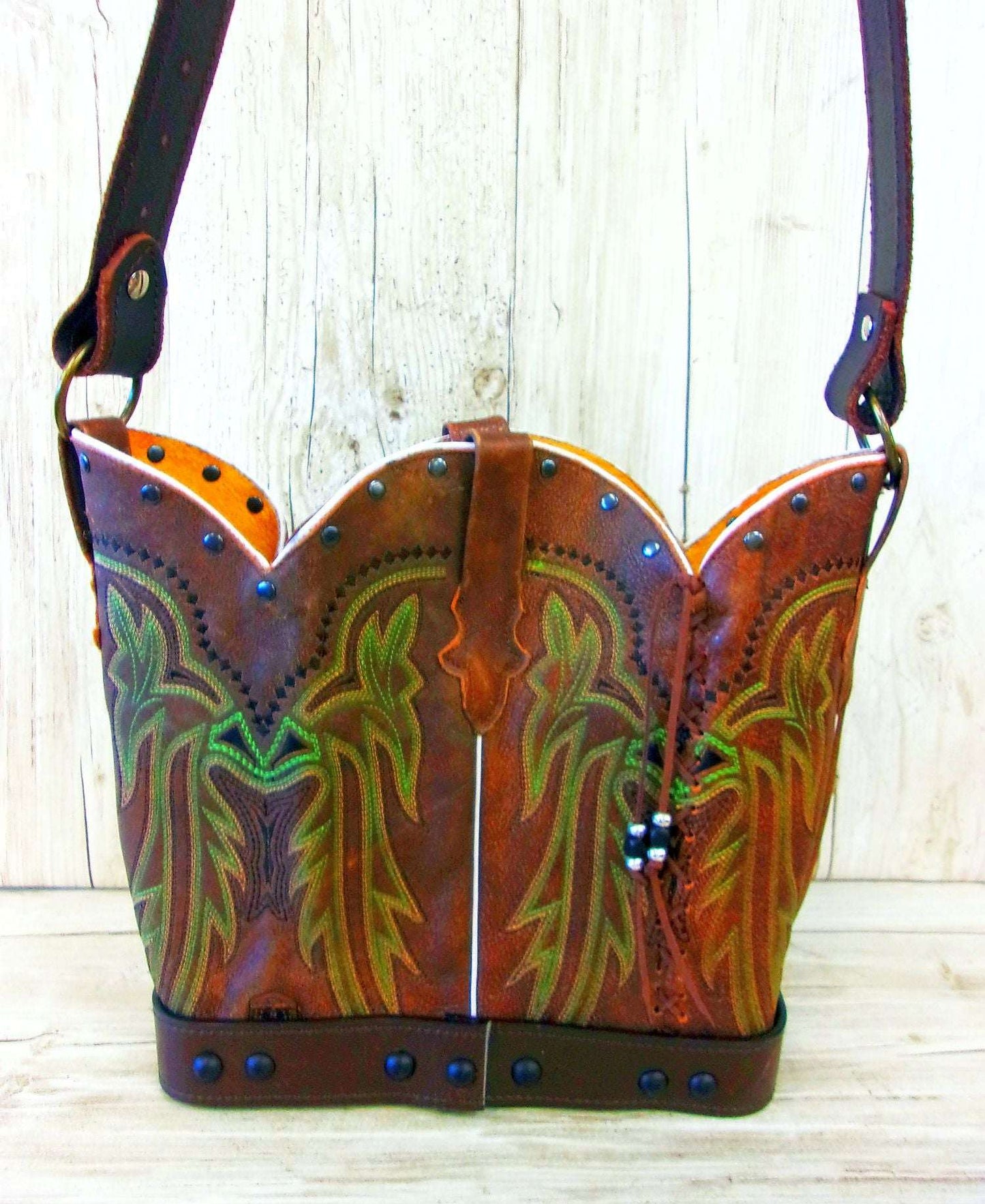 Western Boutique 6Pc Purse Bundle | Fringe & Crossbody handcrafted from cowboy boots. Shop  at ChrisThompsonBags.com and buy the best ["cheetah"] at Chris Thompson Bags.