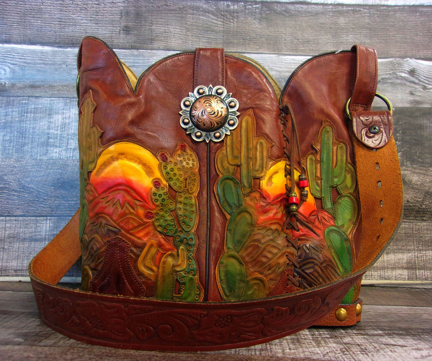 Bucket Bag Cowboy Boot Purse BK131