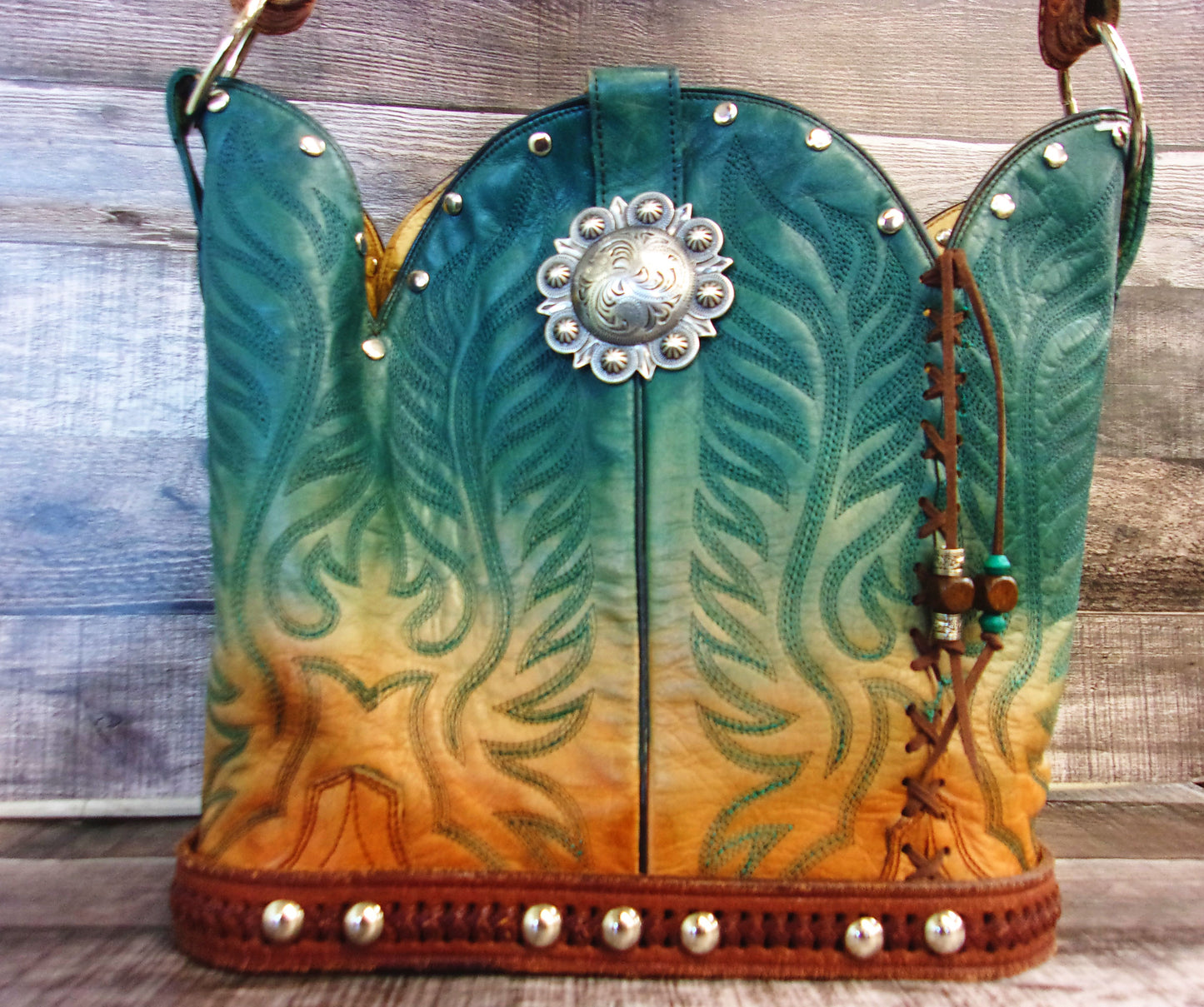 Bucket Bag Cowboy Boot Purse BK136