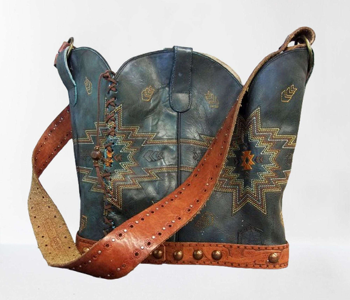 Santa Fe Inspired 6Pc Bundle - Mixed Bag Set handcrafted from cowboy boots. Shop  at ChrisThompsonBags.com and buy the best ["hair on hide"] at Chris Thompson Bags.