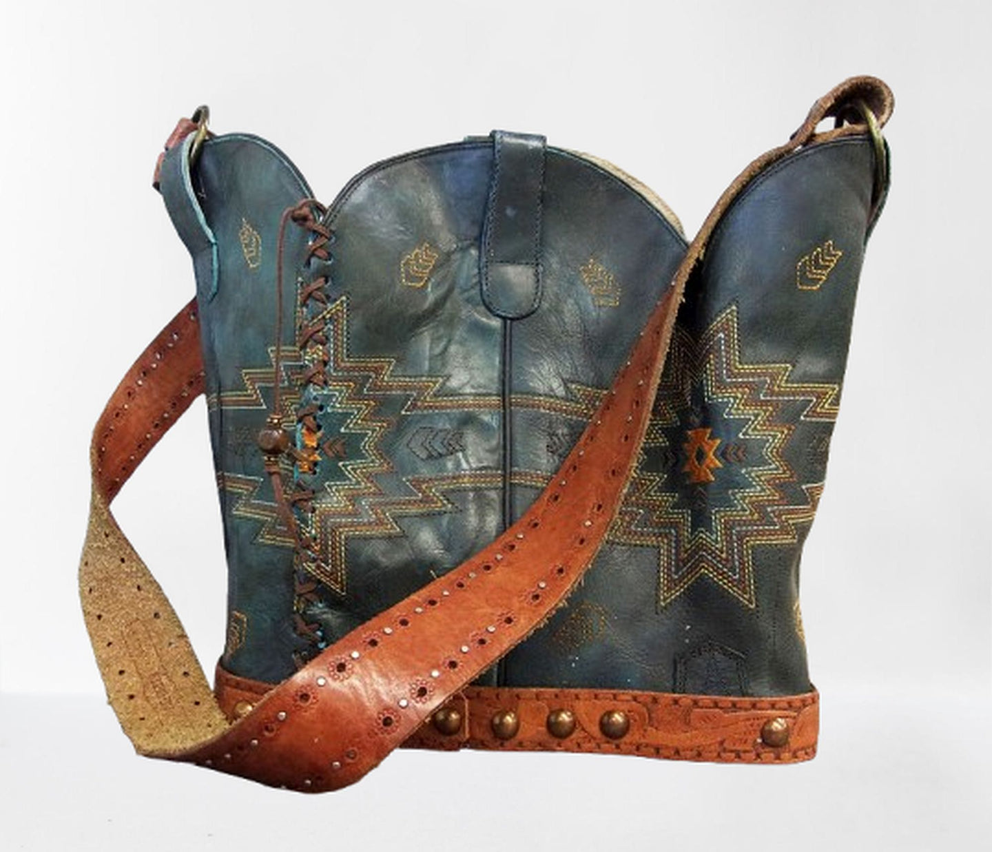 Santa Fe Inspired 6Pc Bundle - Mixed Bag Set handcrafted from cowboy boots. Shop  at ChrisThompsonBags.com and buy the best ["hair on hide"] at Chris Thompson Bags.