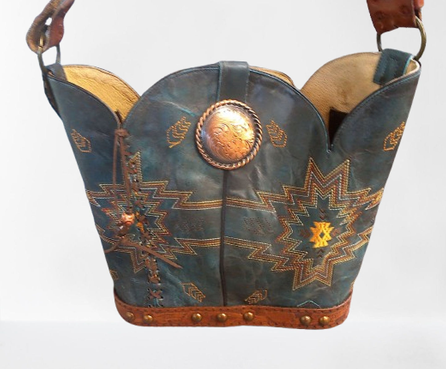 Santa Fe Inspired 6Pc Bundle - Mixed Bag Set handcrafted from cowboy boots. Shop  at ChrisThompsonBags.com and buy the best ["hair on hide"] at Chris Thompson Bags.
