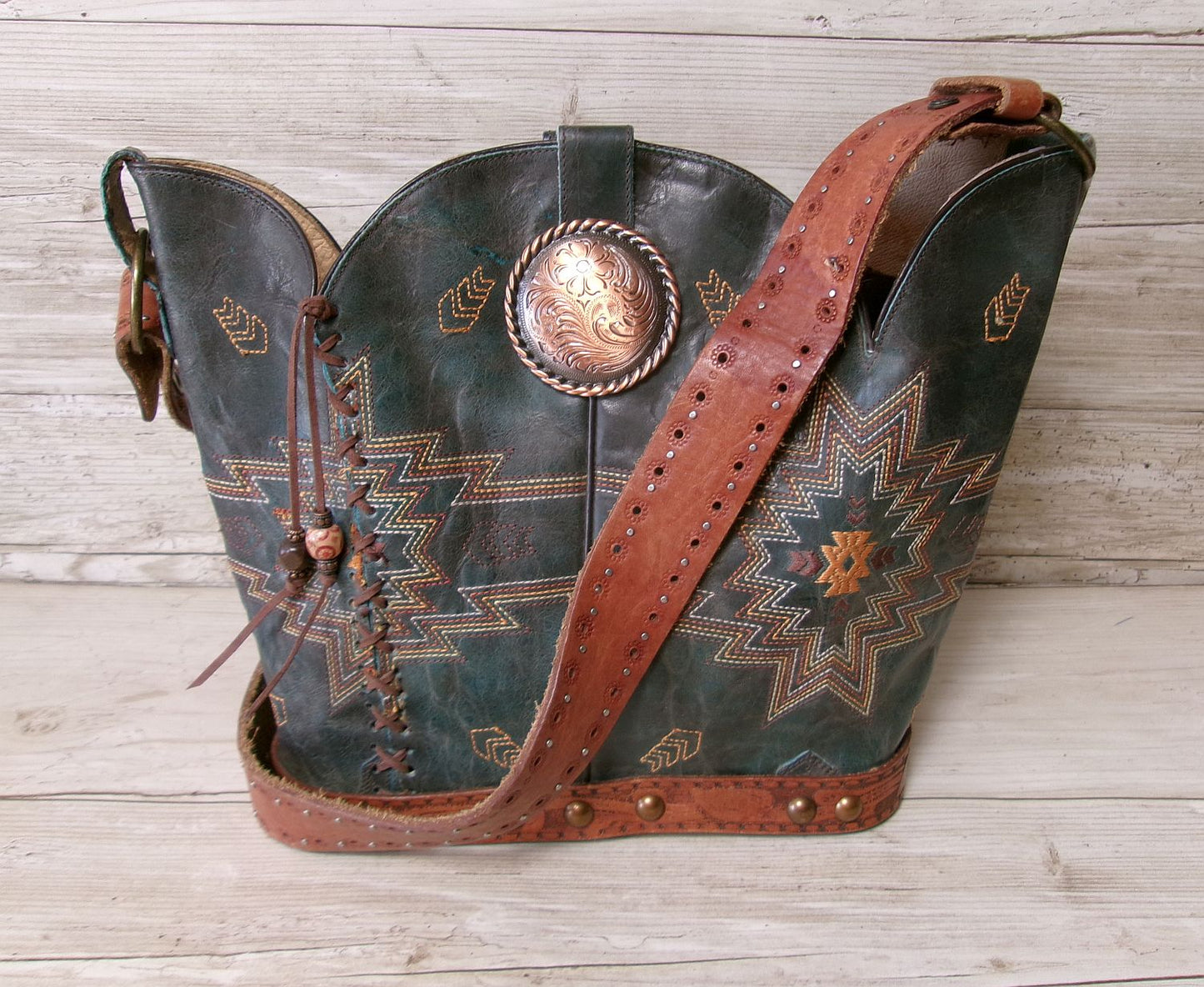 Bucket Bag Cowboy Boot Purse BK137