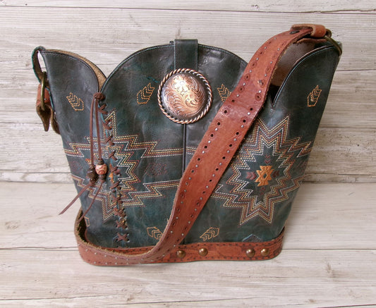Bucket Bag Cowboy Boot Purse BK137